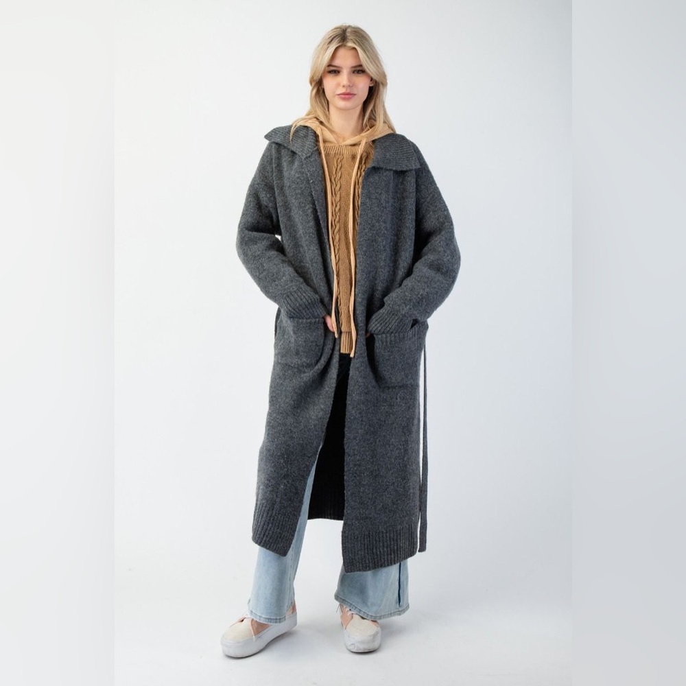 Easel Charcoal Gray Women's Cape Coat PRICE IS FIRM 45